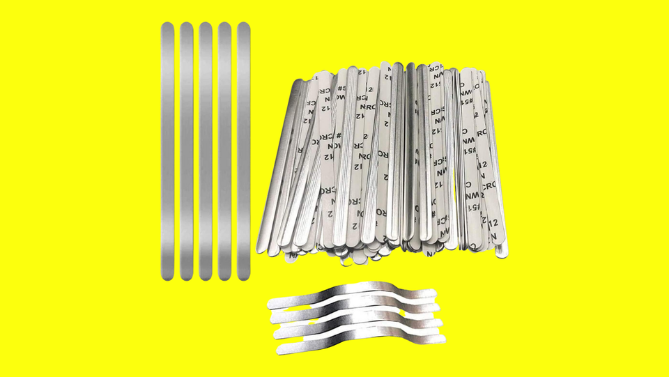 A set of adhesive nose bridge wires