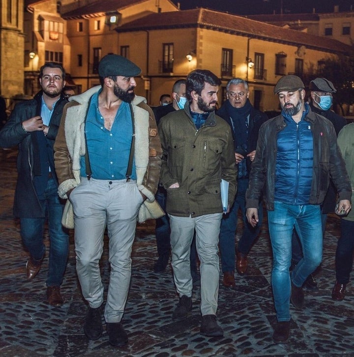 Abascal, durante un pase por las calles de León.