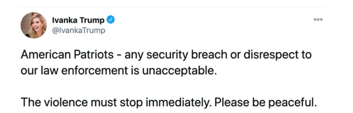 What Ivanka Trump had to say last Jan. 6.