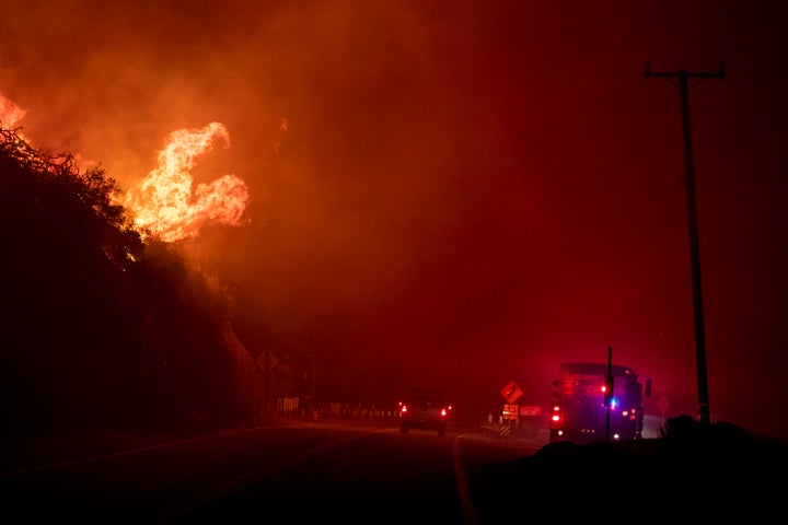 カリフォルニア州で発生した山火事