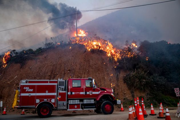 カリフォルニア州で発生した山火事