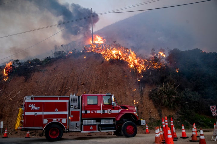 カリフォルニア州で発生した山火事