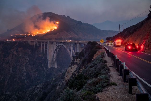 カリフォルニア州で発生した山火事