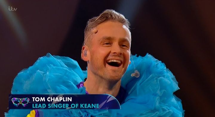 Tom Chaplin was behind the mask