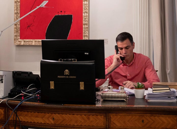 El presidente del Gobierno, Pedro Sánchez, en contacto con los líderes europeos para afrontar la crisis en Ucrania