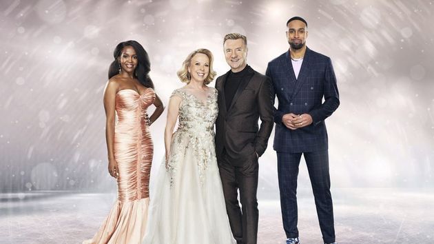 The Dancing On Ice judges (L-R) Oti Mabuse, Jayne Torvill, Christopher Dean and Ashley Banjo.