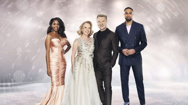 The Dancing On Ice judges (L-R) Oti Mabuse, Jayne Torvill, Christopher Dean and Ashley Banjo.
