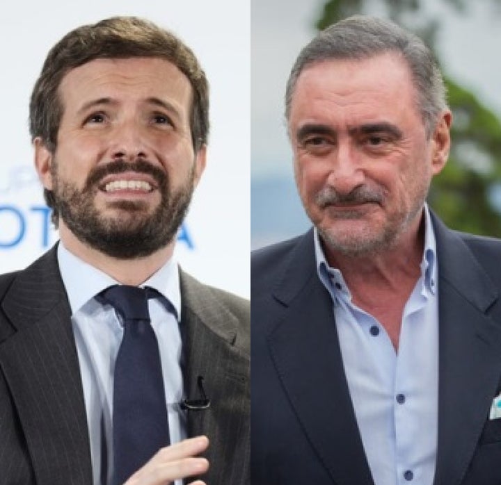 Pablo Casado, a la izquierda; y Carlos Herrera, a la derecha; en sendas fotos de archivo.