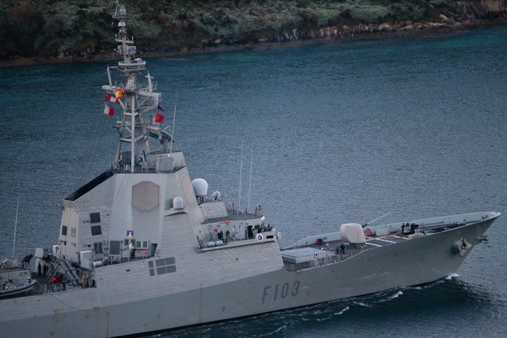 H ισπανική φρεγάτα 'Blas de Lezo' απέπλευσε για να "ενωθεί" με τις δυνάμεις του ΝΑΤΟ στη Μαύρη Θάλασσα (22 Ιανουαρίου 2022)