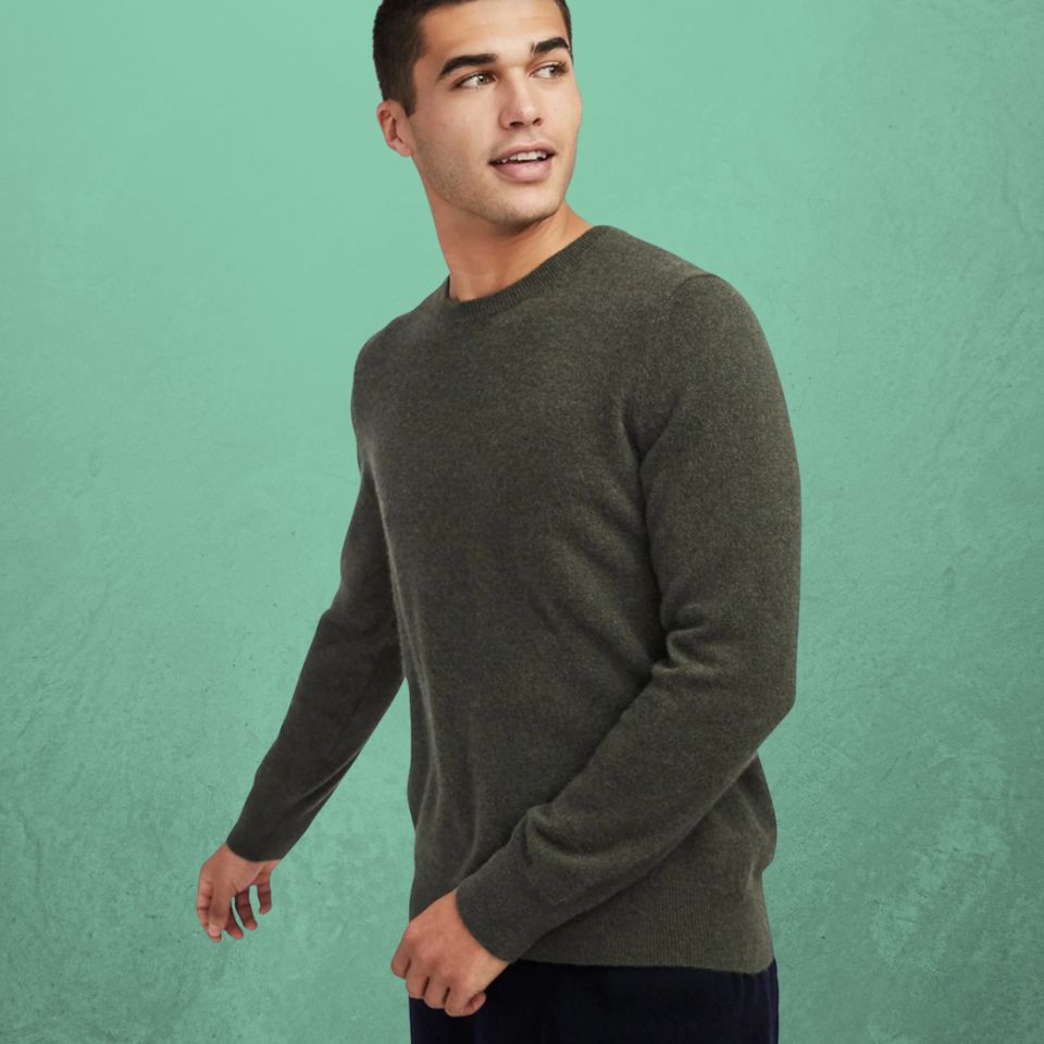 A cashmere sweater
