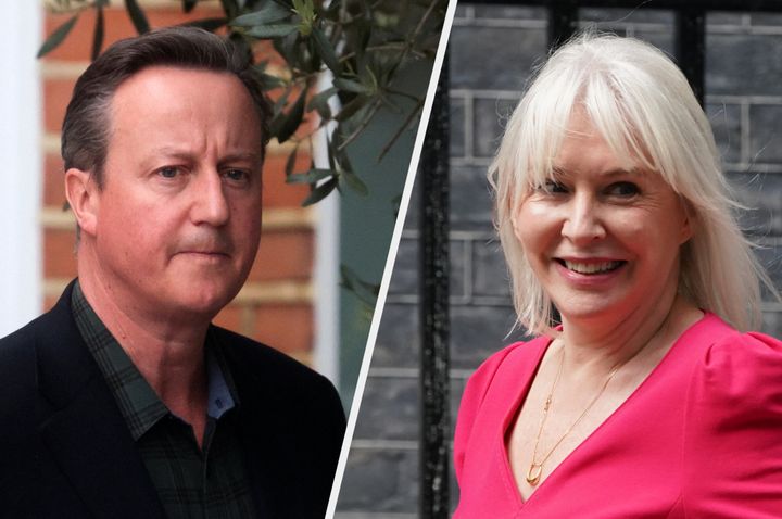 David Cameron and Nadine Dorries.