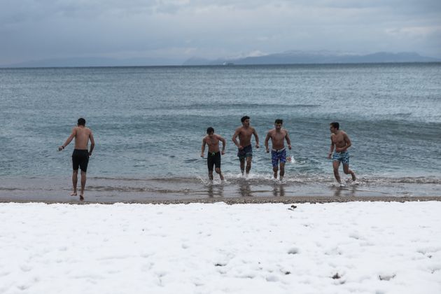 Κολυμβητές στο Π. Φάληρο