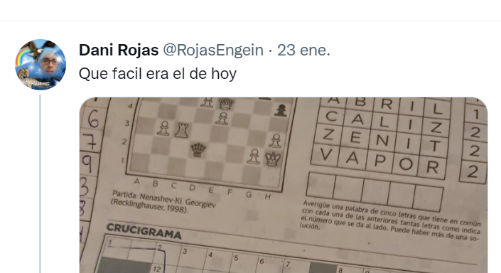 La publicación del tuitero Dani Rojas.