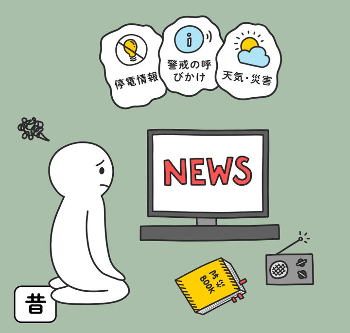 昔:ラジオ・テレビ・冊子など