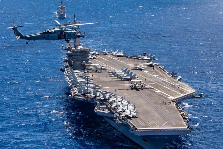 The aircraft carrier USS Carl Vinson was conducting exercises in the South China Sea when the crash occurred.