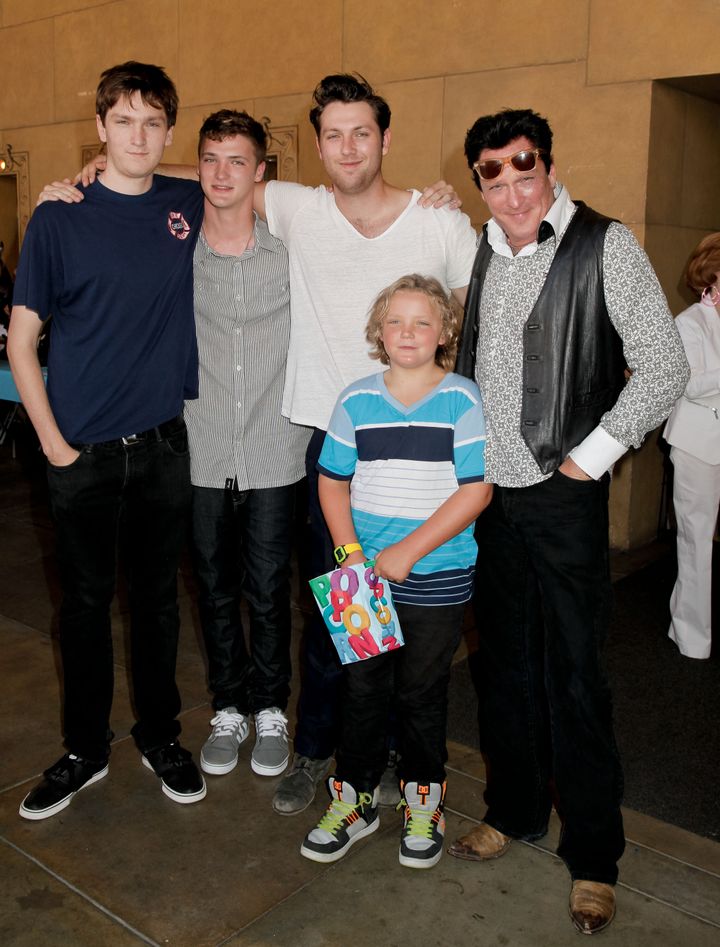 Michael with his four sons in 2013