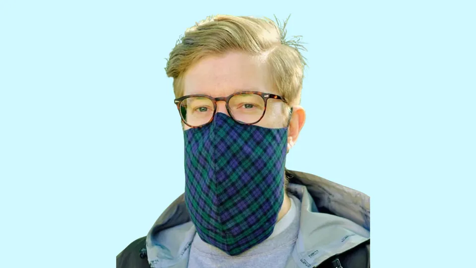 Reusable 2 in 1 Mask/ Ascot and Scarf for Male and Female, Number of  Layers: 3