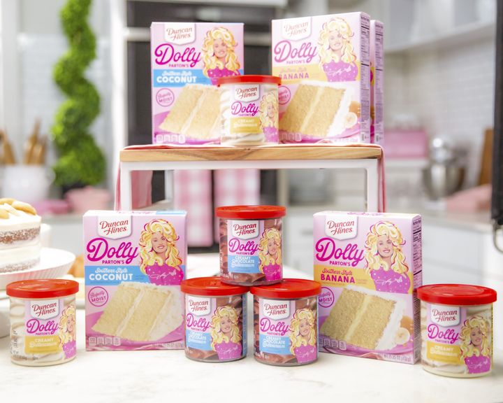 Duncan Hines' new line of Dolly Parton products will be out in stores in March 2022.