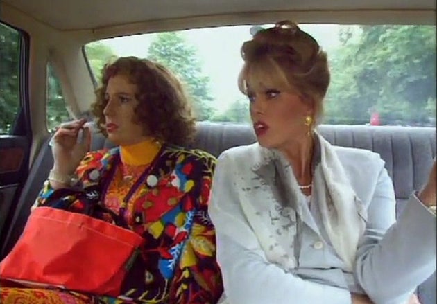 Jennifer Saunders and Joanna Lumley in the first episode of Ab Fab