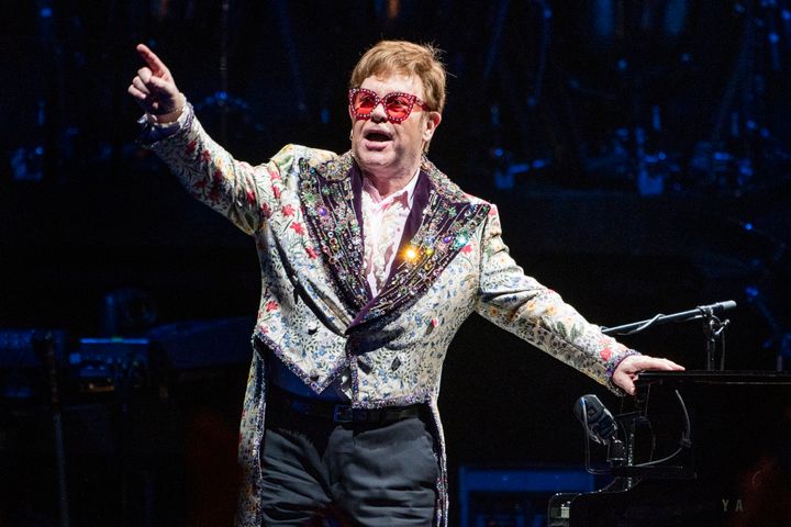 Elton John performing in New Orleans last week