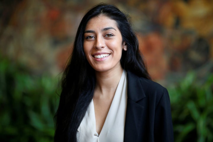 Alexandra Rojas, executive director of Justice Democrats, at the Netroots Nation conference in 2018. 