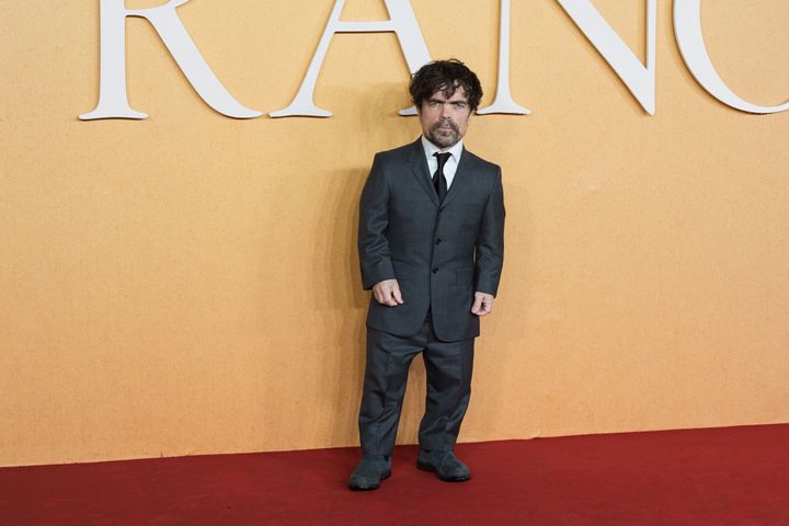 Peter Dinklage attends the U.K. premiere of "Cyrano" on Dec. 7, 2021, in London.