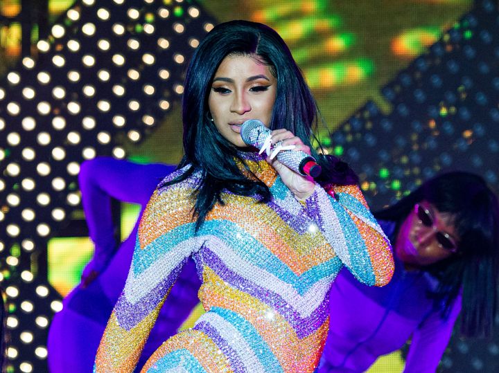 Cardi B performs at the Bonnaroo Music and Arts Festival in 2019.