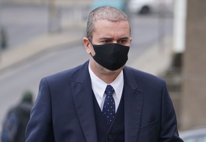 Paul Drayton arriving in court on Wednesday