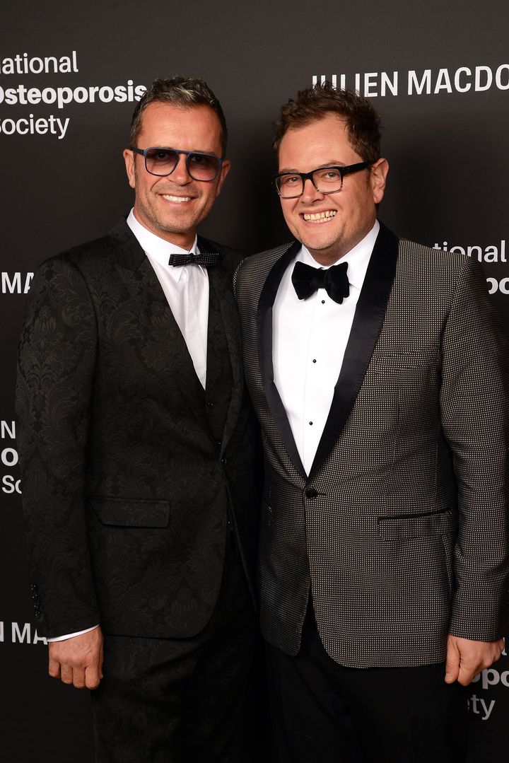 Paul with his estrange husband Alan Carr in 2018