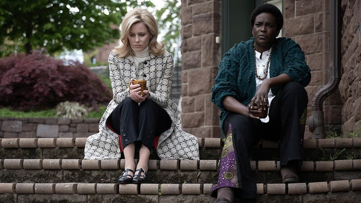 Joy (Elizabeth Banks) and Gwen (Wunmi Mosaku) in "Call Jane."