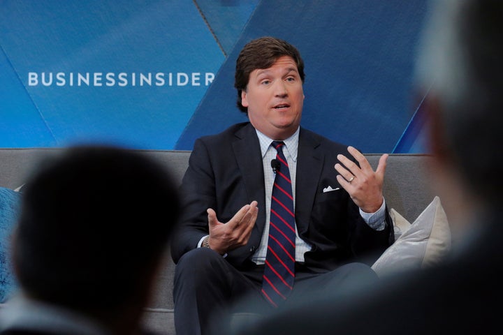 Fox News host Tucker Carlson has attempted to position himself as an antiwar icon while loudly supporting former President Donald Trump, who repeatedly mused about war crimes and brought the world to the brink of unprecedented conflict.
