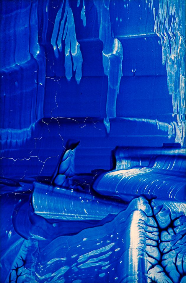 ”παγετοί” μέσα από τα micro-υαλογραφηματα  ( 3.5 x 2.3 cm.1982-83)