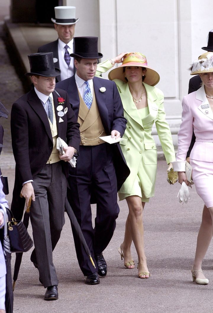 Andrew and Ghislaine Maxwell at Royal Ascot