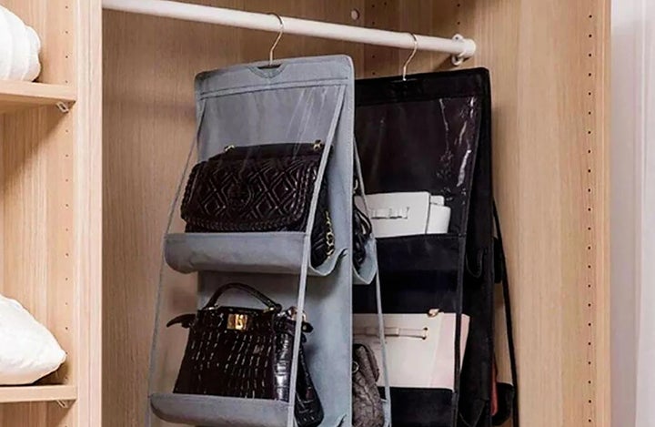 A handbag organizer for your closet from LeSacBag on Etsy.