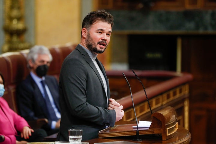 Gabriel Rufián, en una imagen de archivo en el Congreso de los Diputados.