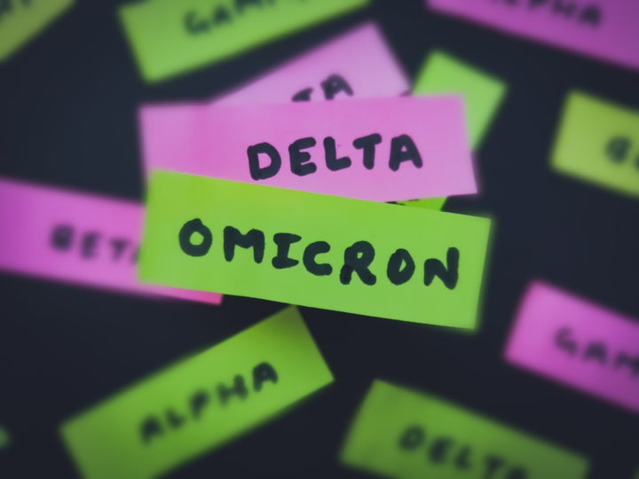 Omicron variant. Delta variant. SARS-COV-2 variants.