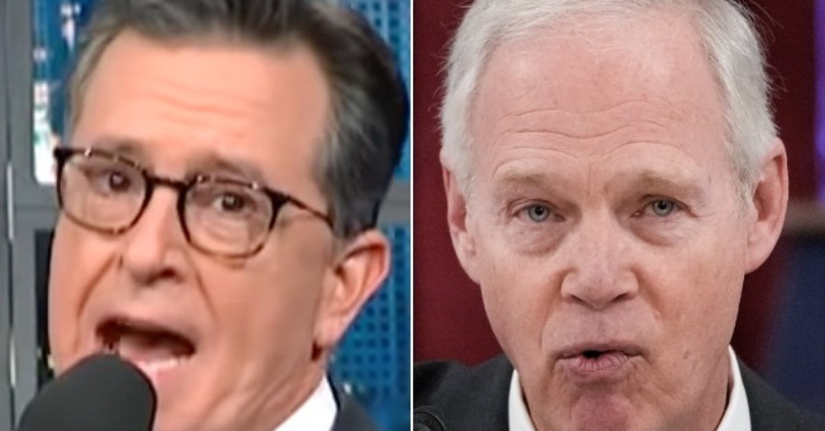 Stephen Colbert Puts Withering Spin On GOP Sen. Ron Johnson’s ‘Tough On ...