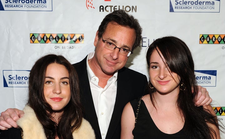 Bob Saget with his daughters Aubrey Saget and Lara Saget attend a Scleroderma Research Foundation event on Nov. 9, 2009, in New York City.