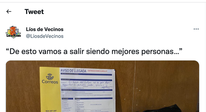 Tuit de Lios de Vecinos