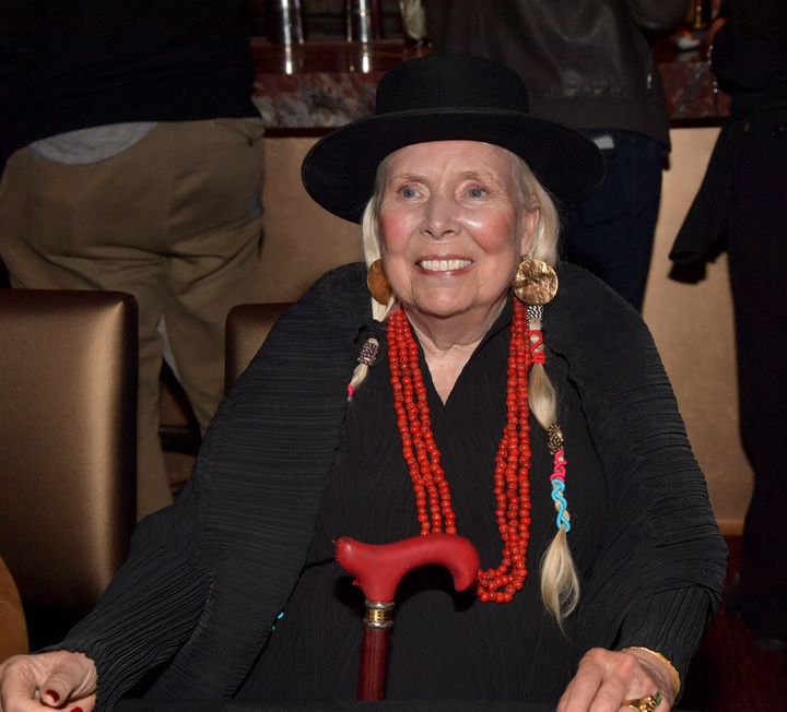 Joni Mitchell pictured in 2019
