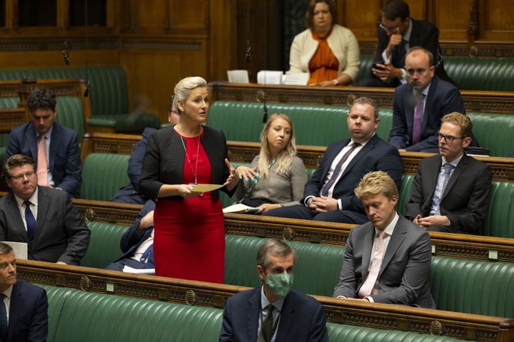 <strong>Conservative MP for Guildford, Angela Richardson, during in the House of Commons last year.</strong>