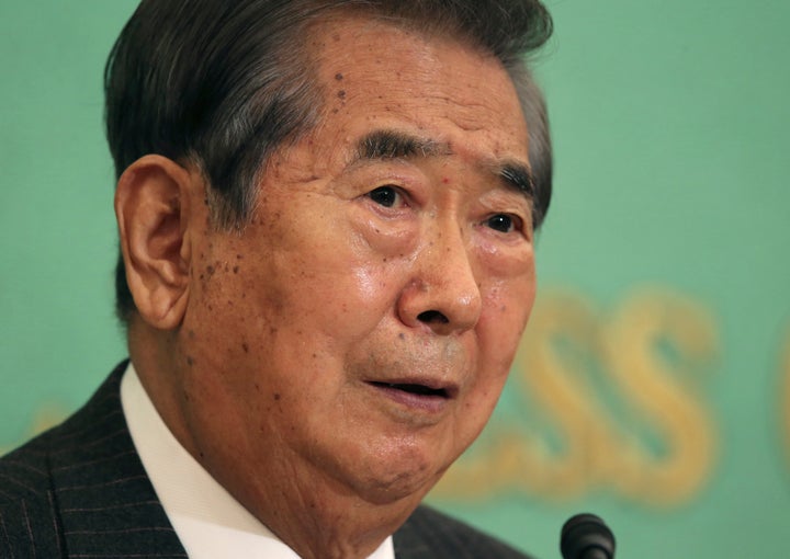 石原慎太郎さん(2017年3月3日撮影)