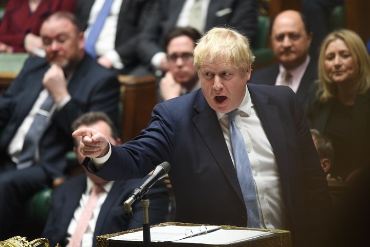 Boris Johnson in the Commons on Monday