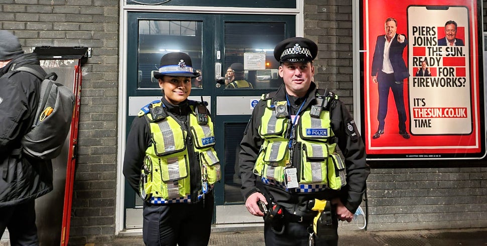 PCSO Shahira Ali and PC Clive Jackman