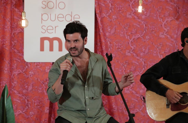 Willy Bárcenas, en un concierto en octubre.