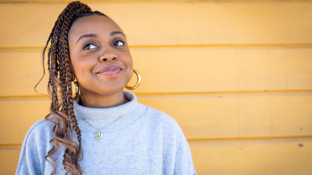 Quinta Brunson poses for a HuffPost portrait in January 2020.