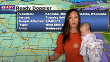 Meteorologist Mom Melts Hearts With Tiny Assistant On Weather Broadcast