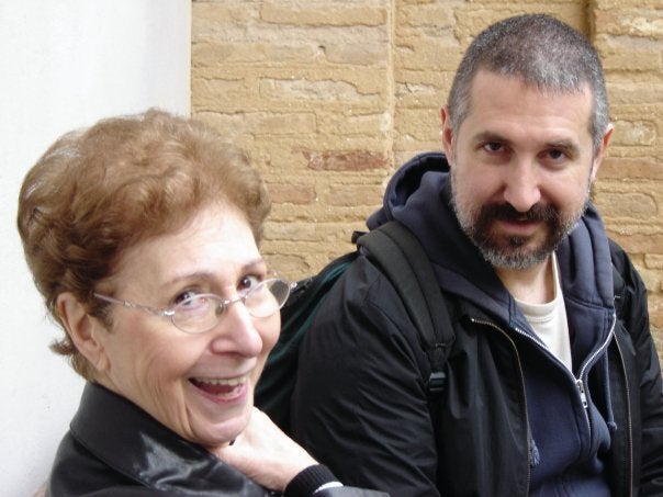 In Spain in 2010, six months after his mother's initial diagnosis.