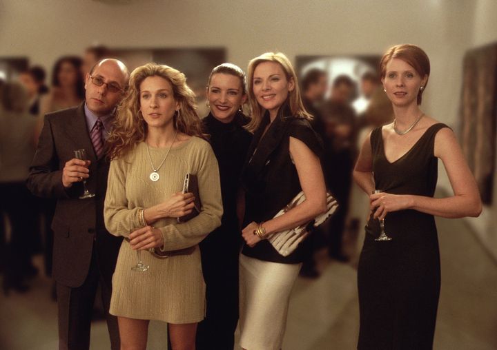 A shot of the "Sex And The City" cast from the third season of the hit show.