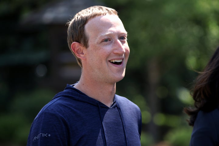 CEO of Facebook Mark Zuckerberg walks to lunch following a session at the Allen & Company Sun Valley Conference on July 08, 2021 in Sun Valley, Idaho. (Photo by Kevin Dietsch/Getty Images)